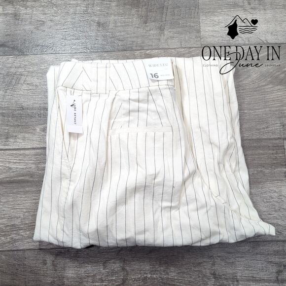 Lane Bryant Mid Rise Wide Leg Pants Size 16 - Picture 6 of 6